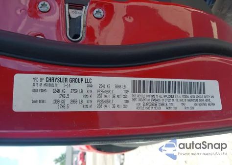 2014 Dodge Journey Sxt from USA, damaged, VIN 3C4PDDBG9ET190816